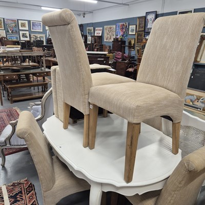 Lot 119 - A set of six modern dining chairs and a stool