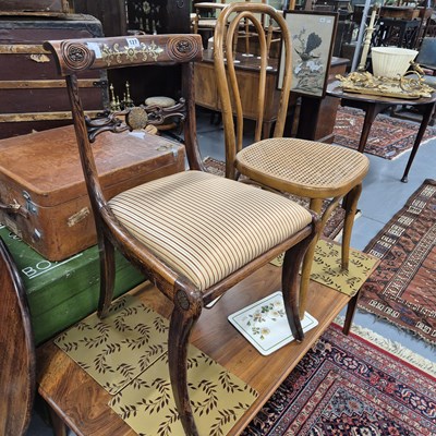 Lot 127 - A Regency side chair and one other