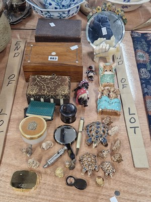 Lot 883 - Various boxes, some Pendelfin, Wade Whimsies,...