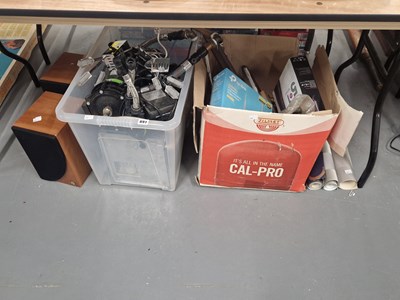 Lot 891 - A pair of Clifton speakers, an electric pumps,...