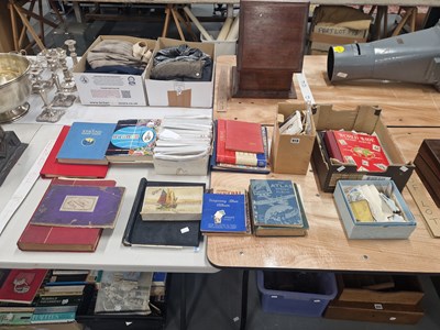 Lot 919 - Stamp albums, loose stamps together with some...