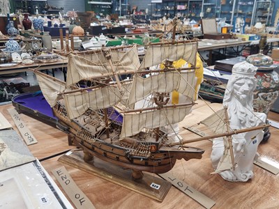 Lot 929 - A scale model Spanish three masted galleon