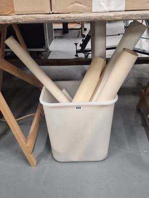 Lot 945 - A collection of scrolled maps and pictures