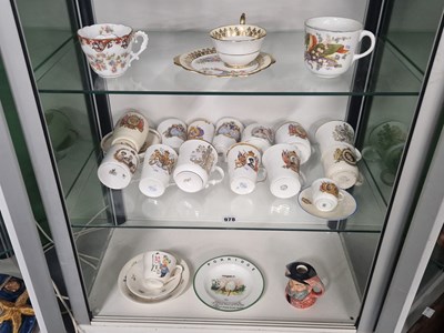 Lot 978 - Coronation mugs decorative tea wares together...
