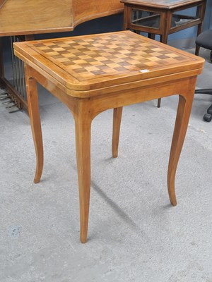 Lot 1299 - An antique walnut inlaid French provincial...