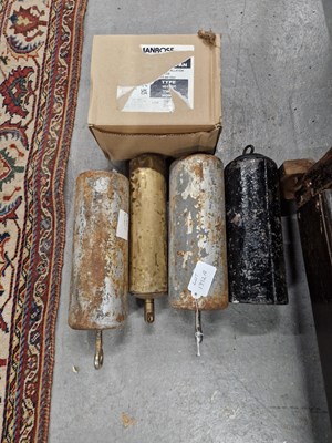 Lot 1392A - Two pairs of longcase weights