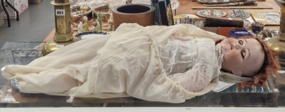 Lot 801a - An antique bisque head doll