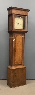Lot 1208 - An early Victorian oak 30-hour long cased...