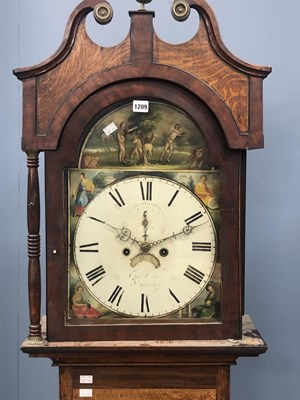 Lot 1209 - A 19th century mahogany cross banded oak long...