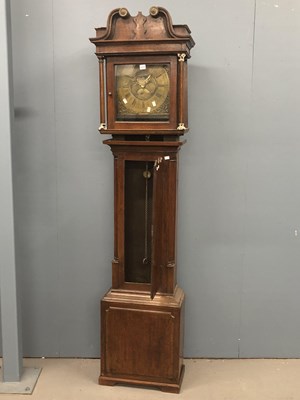 Lot 1211 - A 19th century oak long case 30-hour clock by...