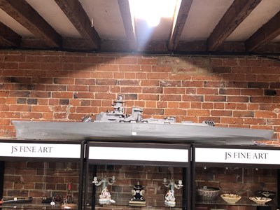 Lot 1281 - An impressive large-scale model of a naval...