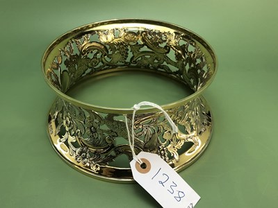 Lot 1238 - A hallmarked silver gilt dish ring, Birmingham...