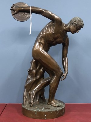 Lot 1256 - After the antique, a bronze figure of the...