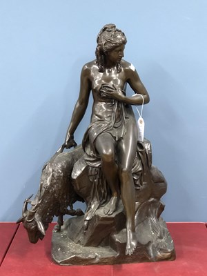 Lot 1258 - Barbedienne Fondeur, a bronze figure of a...