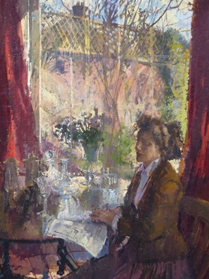Lot 1259 - Peter Kuhfeld (b.1952) ARR. a lady seated by a...