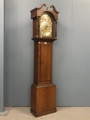 Lot 1265 - An 18th century oak long cased clock by John...