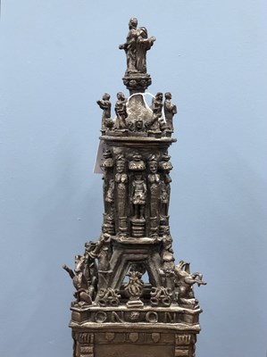 Lot 1270 - A cold cast bronze model of the Oxford Carfax...