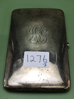 Lot 1276 - A silver cigarette case by Deakin & Francis,...