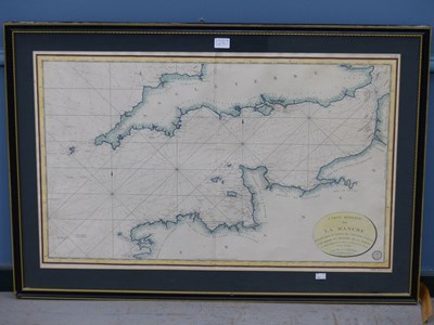 Lot 1287 - A French Depots de Plan map of 'La Manche......