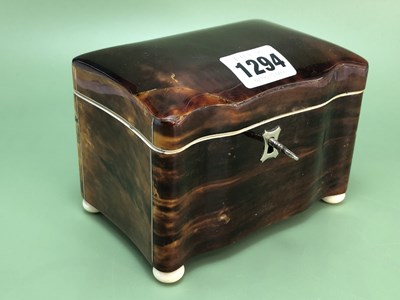 Lot 1294 - A 19th century tortoiseshell single...
