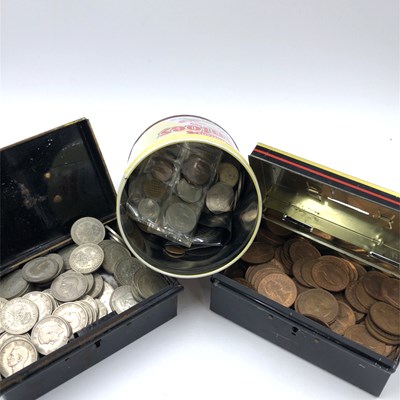 Lot 1050 - Coins- Mostly GB coins, including part silver...
