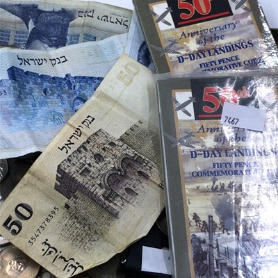 Lot 1051 - Coins and banknotes- A hallmarked silver royal...