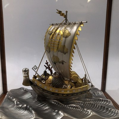 Lot 1061 - A vintage Japanese Takarabune (treasure ship)...