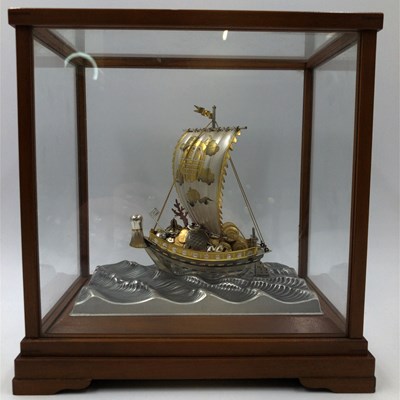 Lot 1061 - A vintage Japanese Takarabune (treasure ship)...