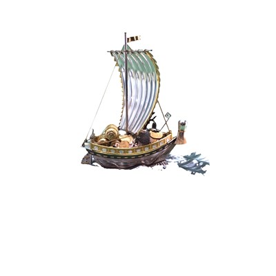 Lot 1061 - A vintage Japanese Takarabune (treasure ship)...