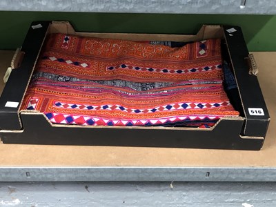 Lot 516 - An eastern needle and patch work panel