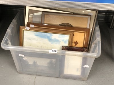 Lot 528 - Two wooden marquetry pictures together with...