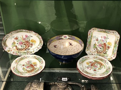Lot 540 - A Spode Indian tree style part dessert service...