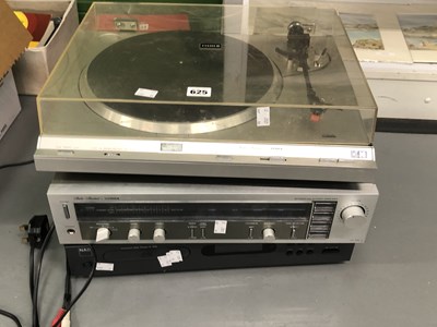 Lot 625 - Hi-Fi: Fisher MT-640 turntable, Fisher CA-250...