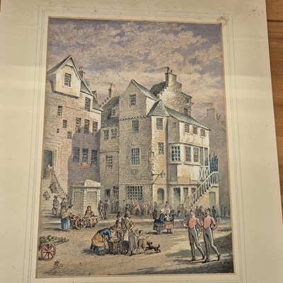 Lot 18 - A 19th-century watercolour, soldiers standing...