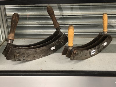 Lot 568 - A pair of triple arc bladed vegetable cutters