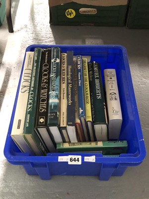 Lot 644 - Clock and watch textbooks