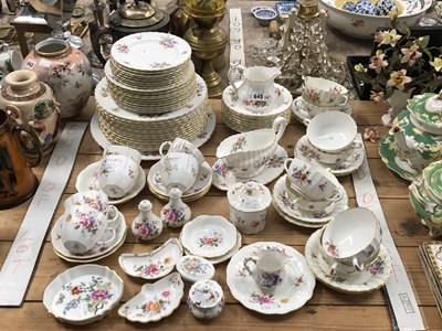 Lot 645 - Worcester, Aynsley and Crown Derby floral...