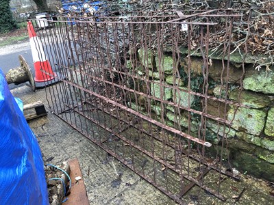 Lot 465 - A cast iron wine rack