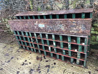 Lot 466 - A set of metal pigeon holes