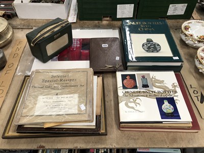 Lot 689 - Two volumes on Chinese snuff bottles, portrait...