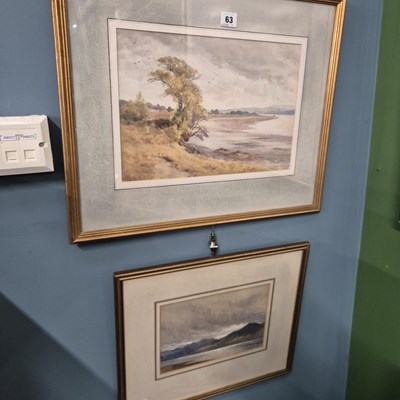 Lot 63 - Four vintage watercolour landscapes