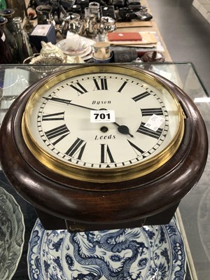 Lot 701 - A mahogany cased wall timepiece inscribed...