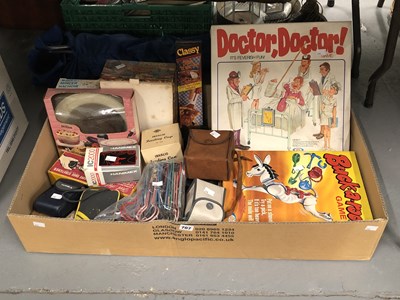Lot 707 - Boxed Doctors and Buckaroo games, cameras,...