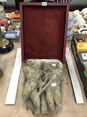 Lot 710 - A composition stone relief relating  to Apollo...