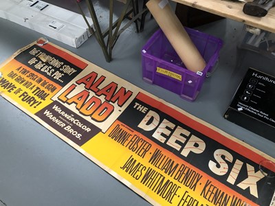 Lot 739 - Film posters for the Deep Six and for Onionhead