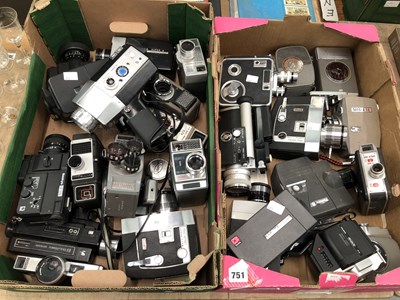 Lot 751 - A collection of cine cameras by Fujica, Kodak,...