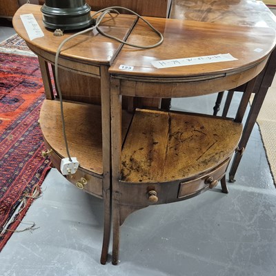 Lot 123 - Two similar 19th century corner washstands