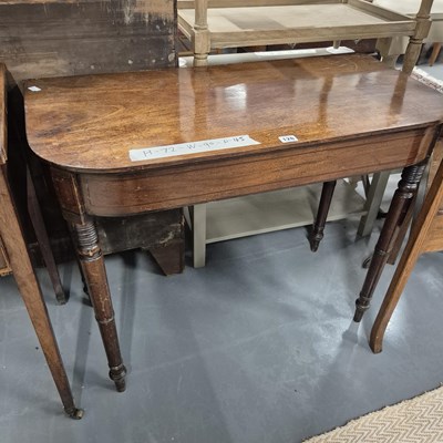 Lot 126 - A mahogany side table H 72 W 90 D 45cm