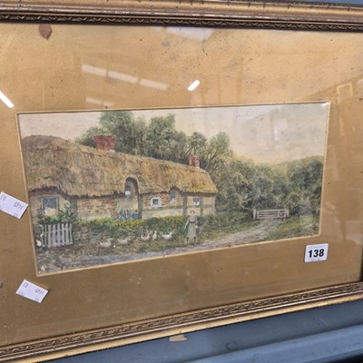 Lot 138 - Two antique watercolours signed Sylvester...