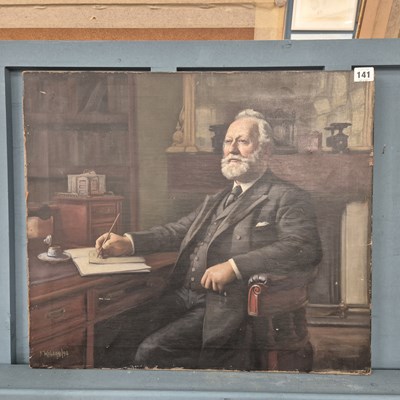 Lot 141 - 19th century school, portrait of a gentleman...